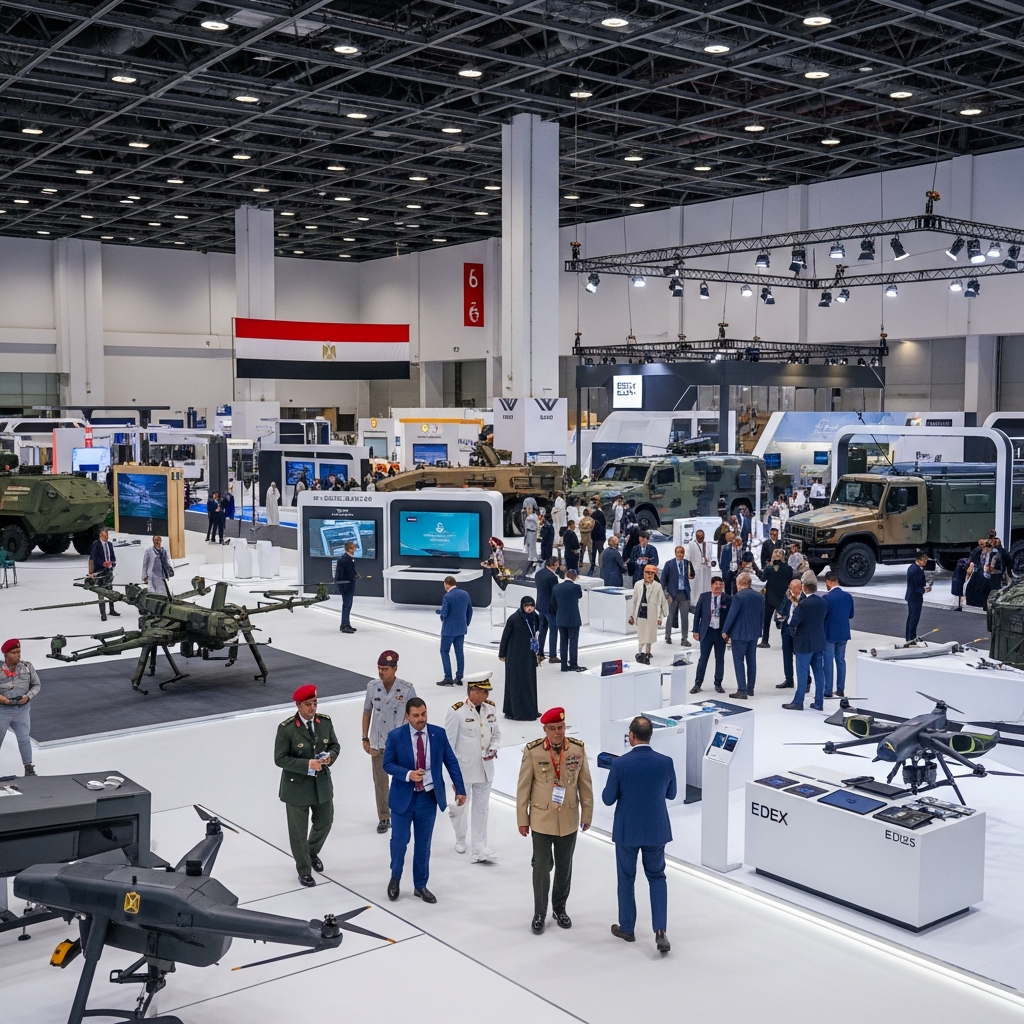 Illustration for: Egypt Hosts EDEX 2025, Showcasing Defense Innovations