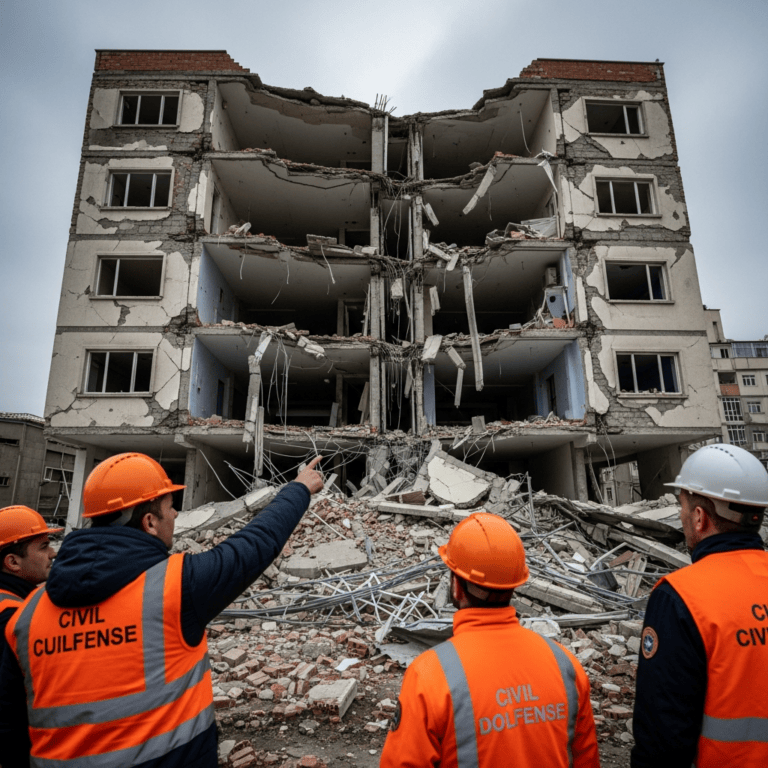 Illustration for: Civil Defense Warns of Building Collapse Risks
