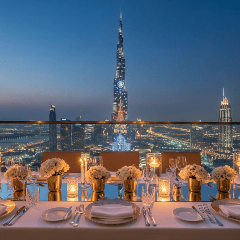 Illustration for: Book Your NYE Table with Burj Khalifa Views Now