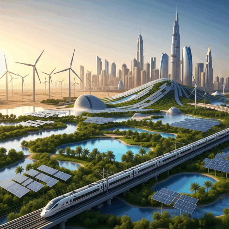 Illustration for: UAE's Vision 2050: Shaping a Sustainable Future