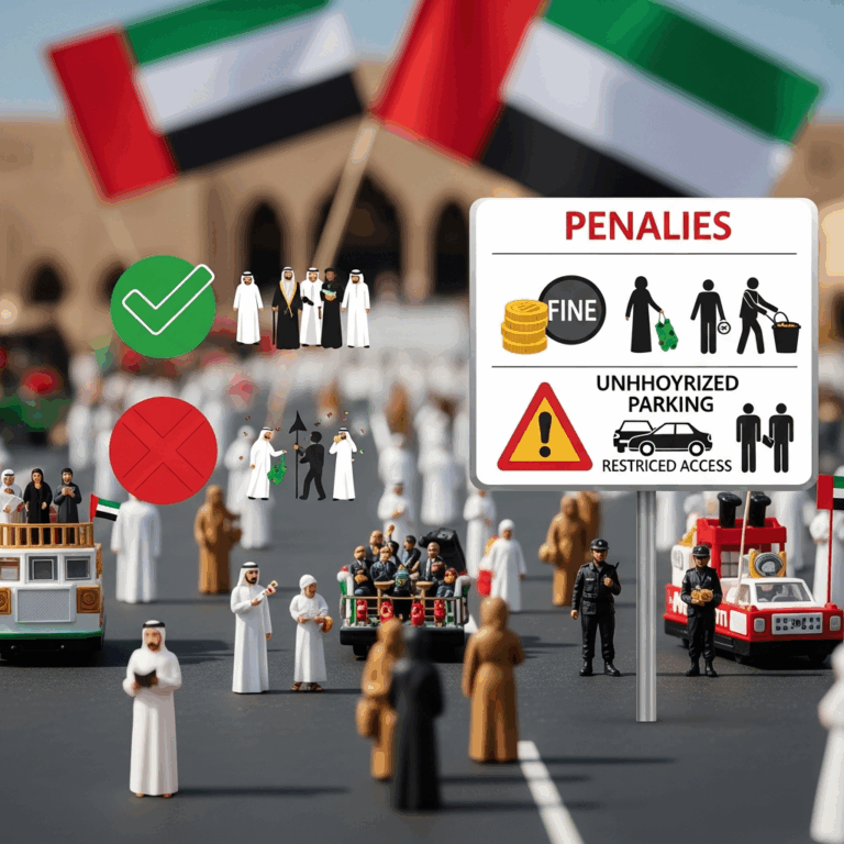 Illustration for: UAE National Day Parade Guidelines and Penalties