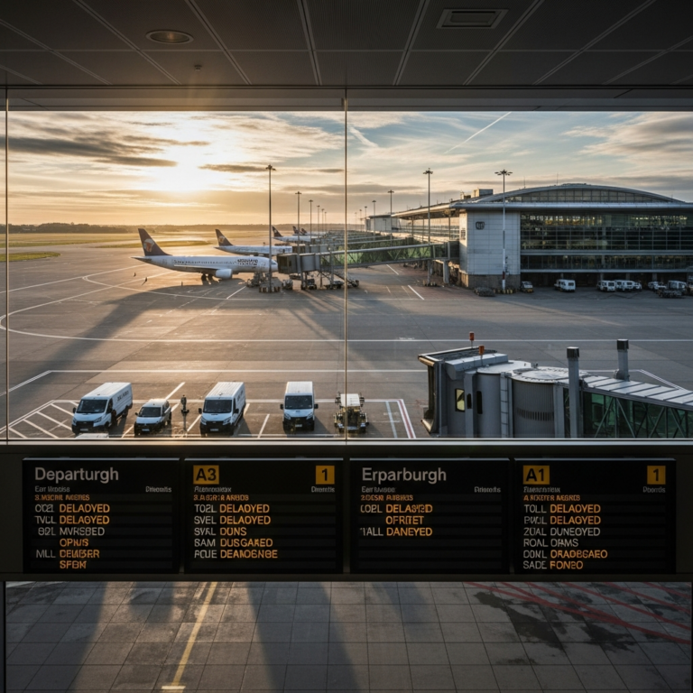 Illustration for: Edinburgh Airport Flight Suspension Update