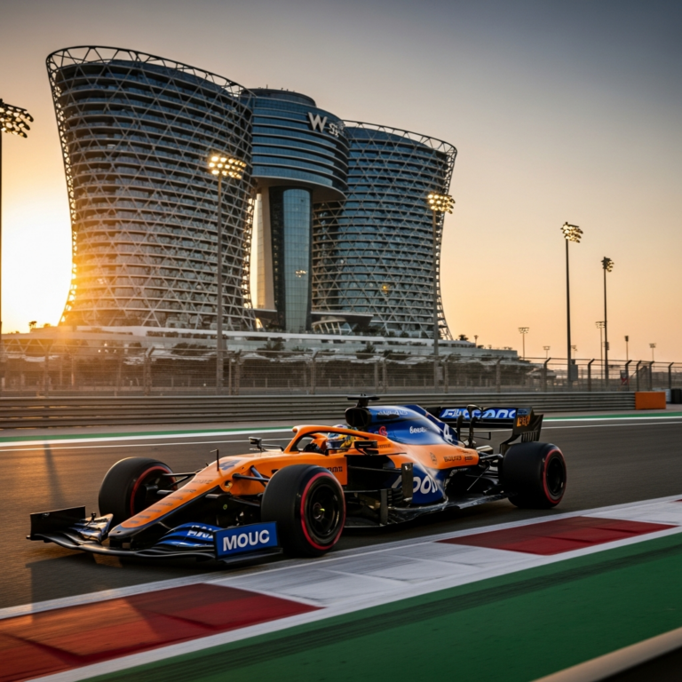 Illustration for: Norris Leads Abu Dhabi GP Practice