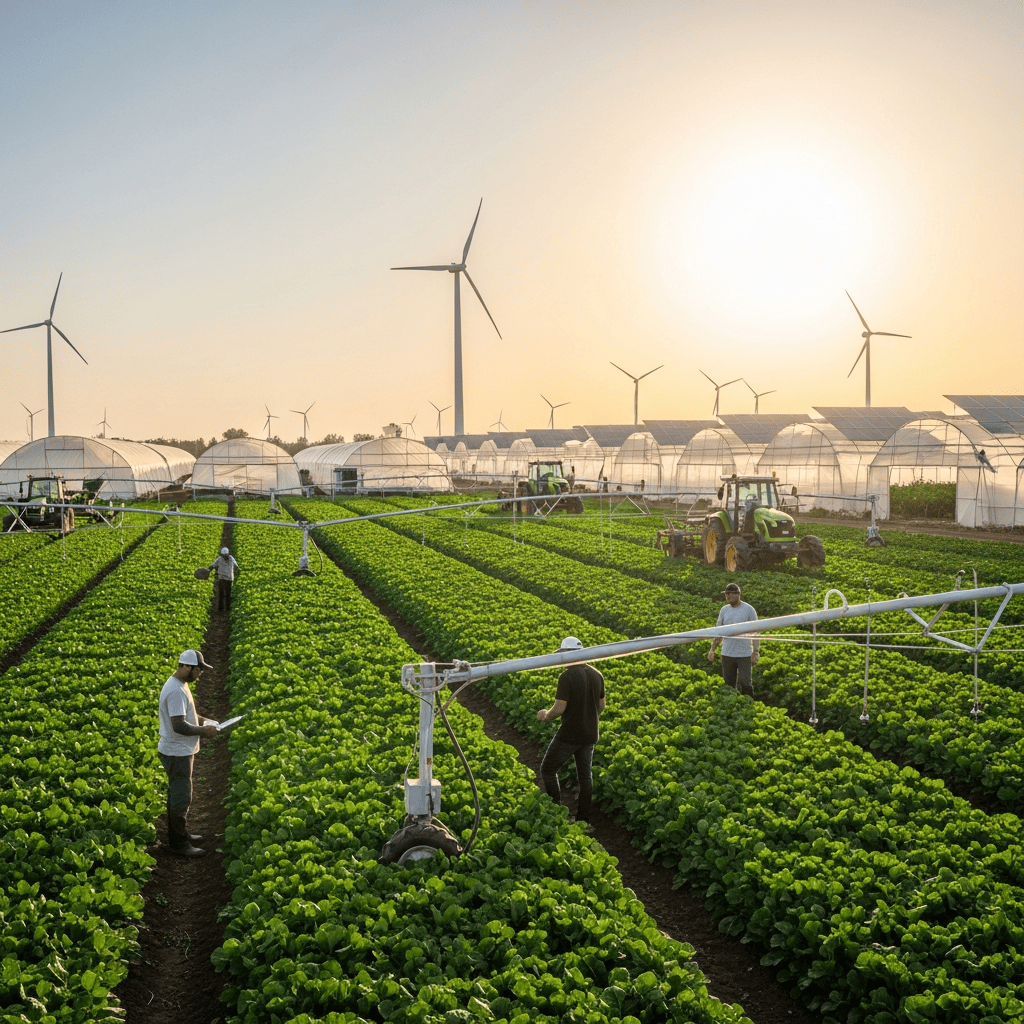 Illustration for: GROWTECH. MIDDLE EAST: A New Era in Agriculture