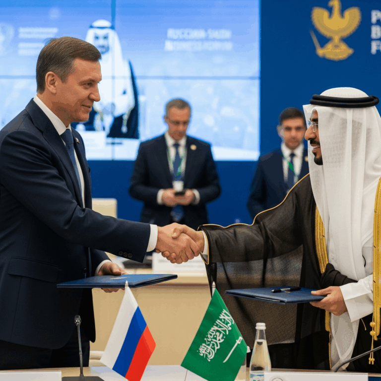 Illustration for: Russian-Saudi Business Forum Highlights Bilateral Cooperation