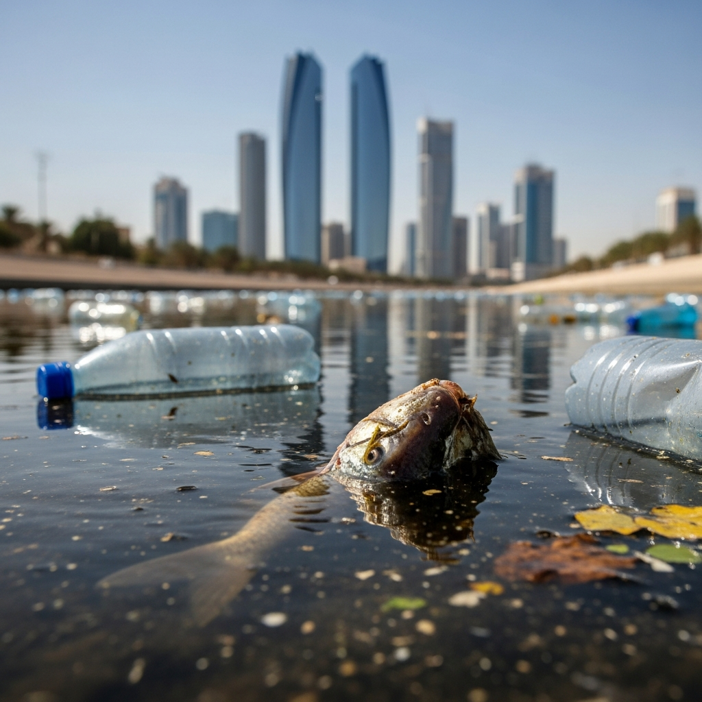 Illustration for: Dead Fish Found in Abu Dhabi Canal: Causes and Actions