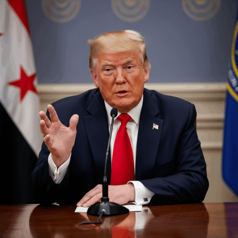 Illustration for: Trump Discusses Syrian Reform Efforts