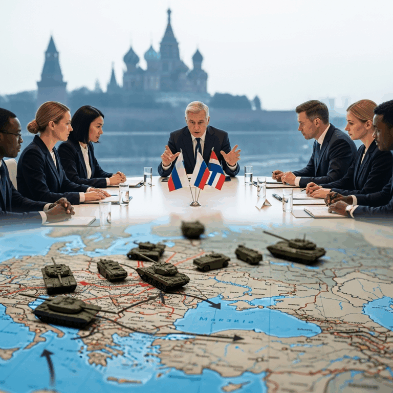 Illustration for: Russia's Military Advances and Diplomatic Talks
