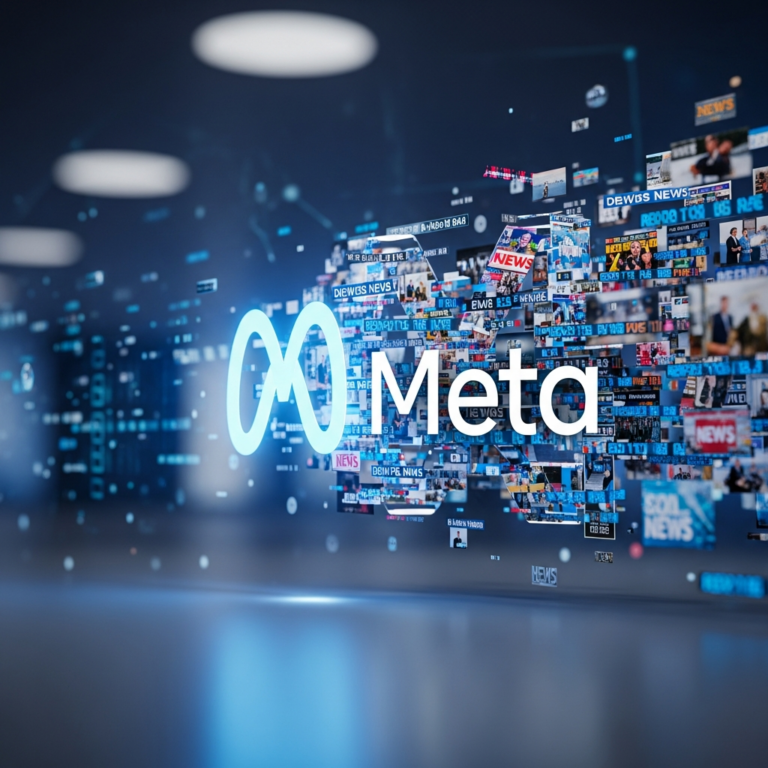 Illustration for: Meta AI Integrates News for Real-Time Updates