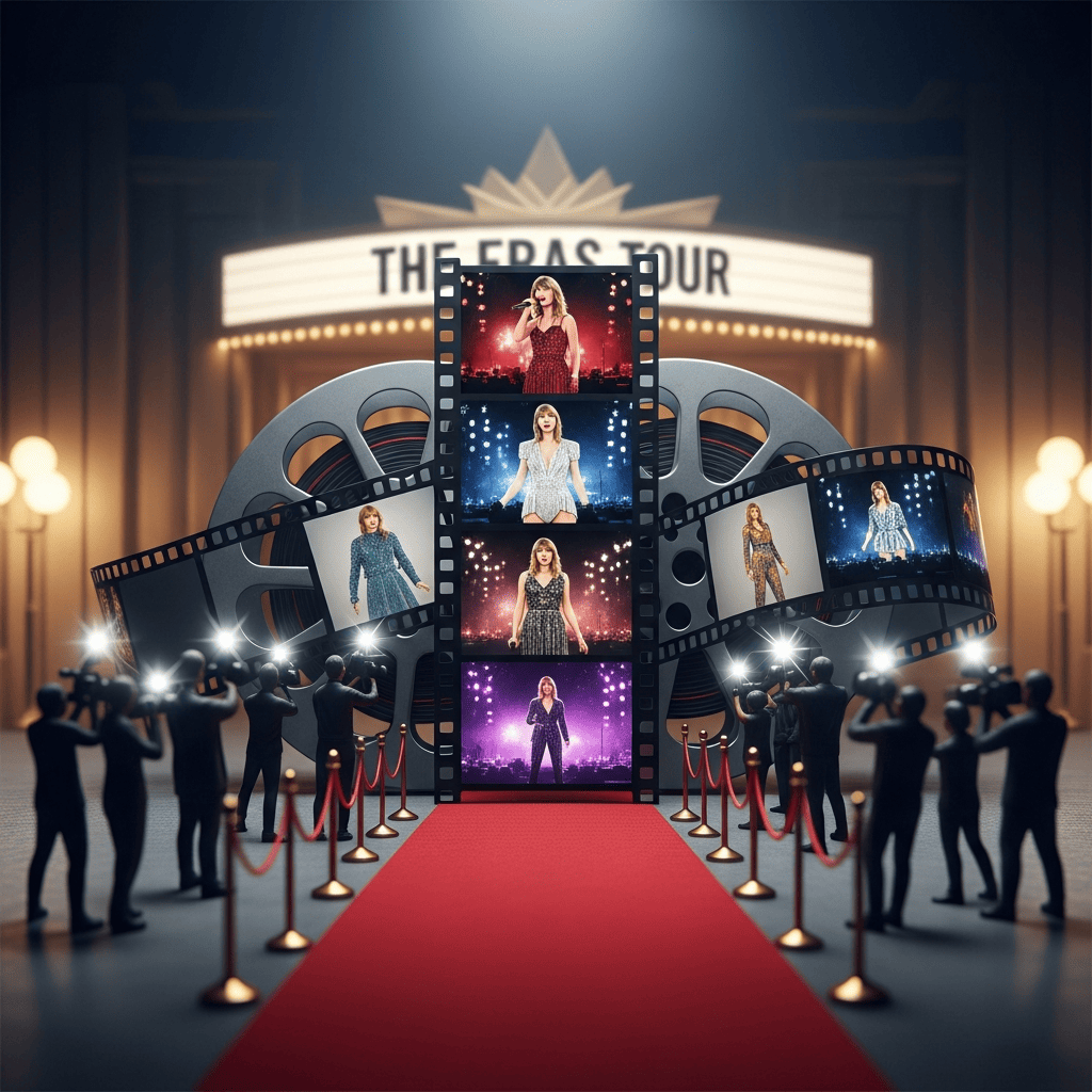 Illustration for: Taylor Swift's Eras Tour Docuseries Launches