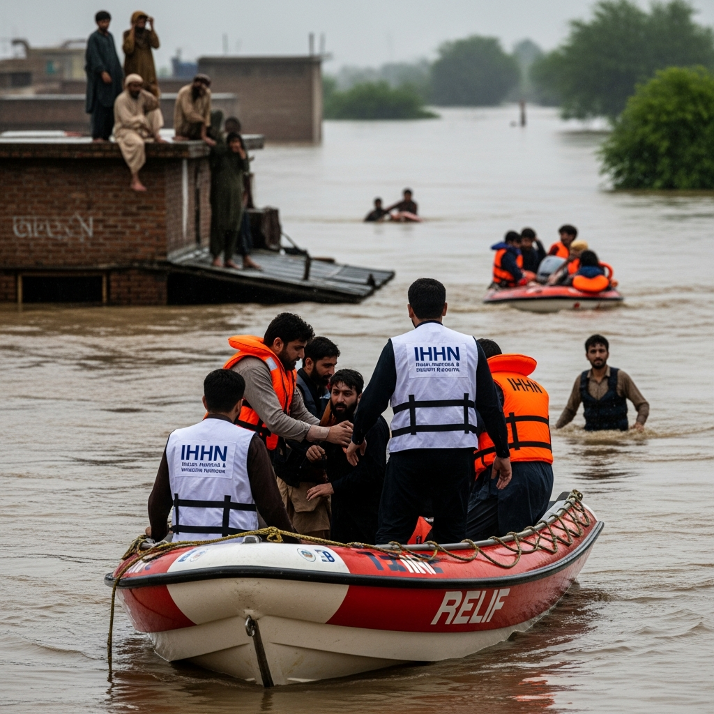 Illustration for: 2025 Pakistan Floods: IHHN's Lifesaving Response