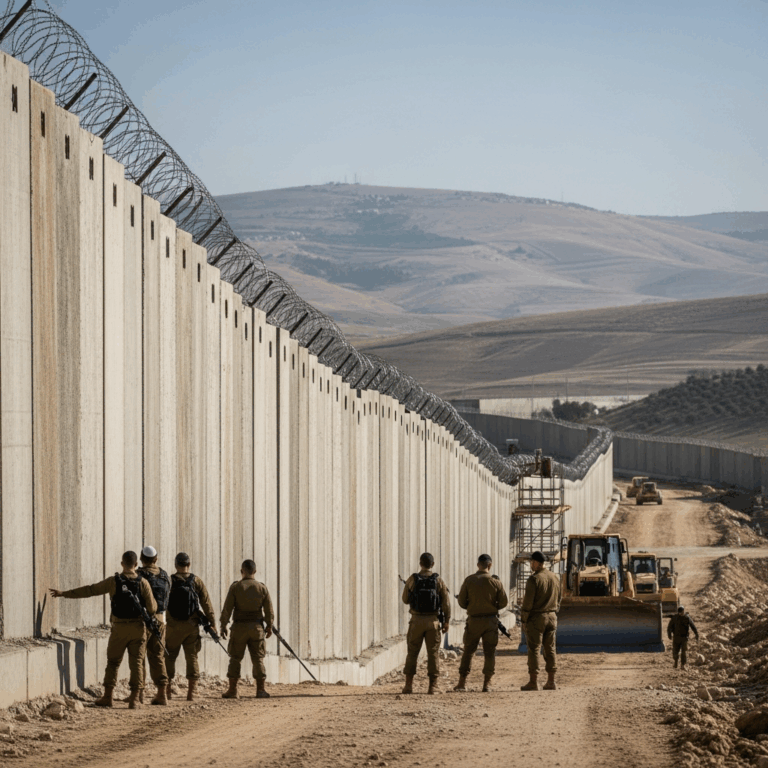 Illustration for: Israeli Army to Build Wall in Jordan Valley