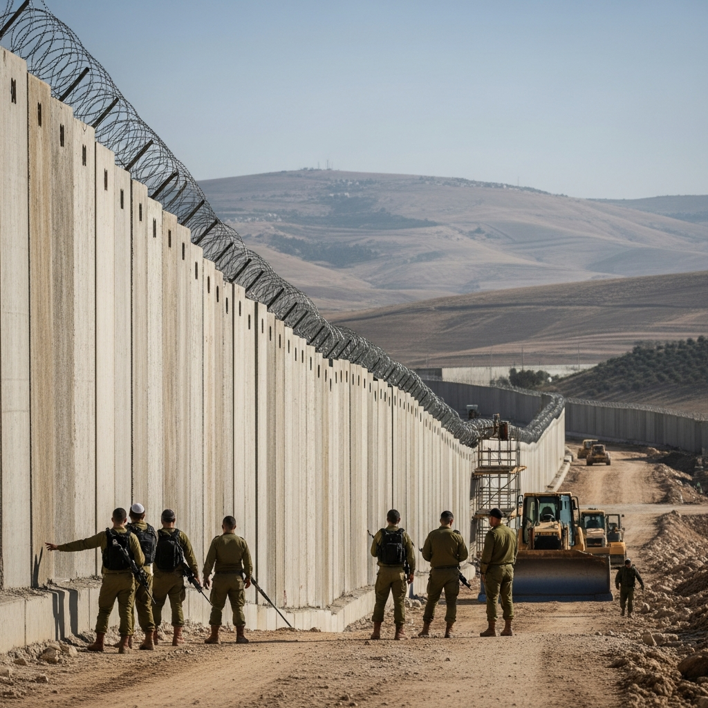 Illustration for: Israeli Army to Build Wall in Jordan Valley