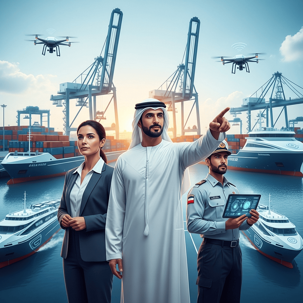 Illustration for: UAE Marine Sector Modernization: A Power Trio Leads