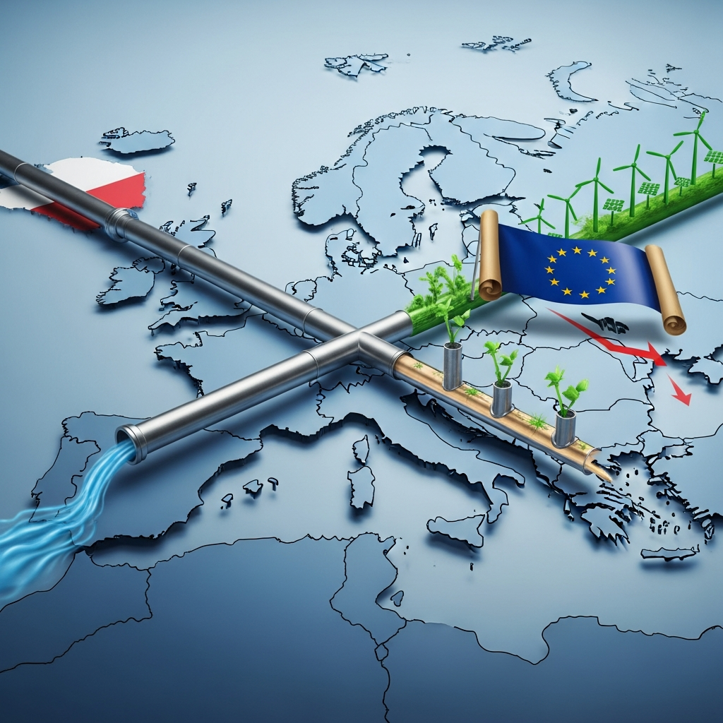 Illustration for: EU to Ban Russian Gas Imports Gradually