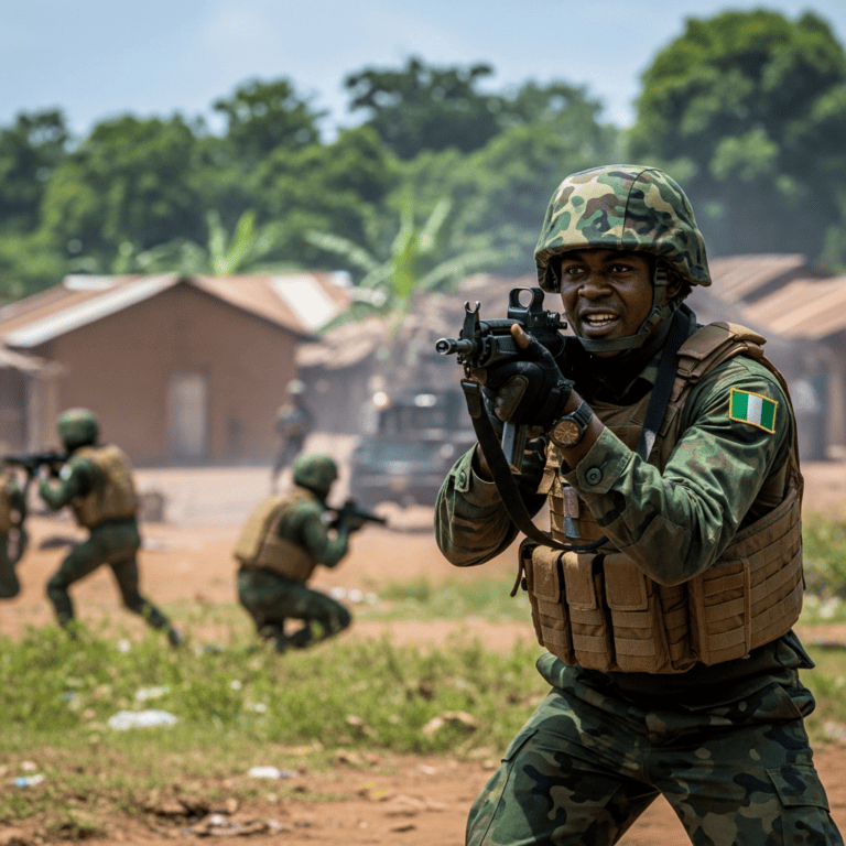 Illustration for: Nigerian Forces Thwart Coup Attempt in Benin