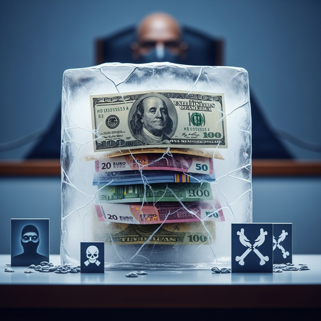 Illustration for: Iraq Freezes Funds of Terrorist Entities