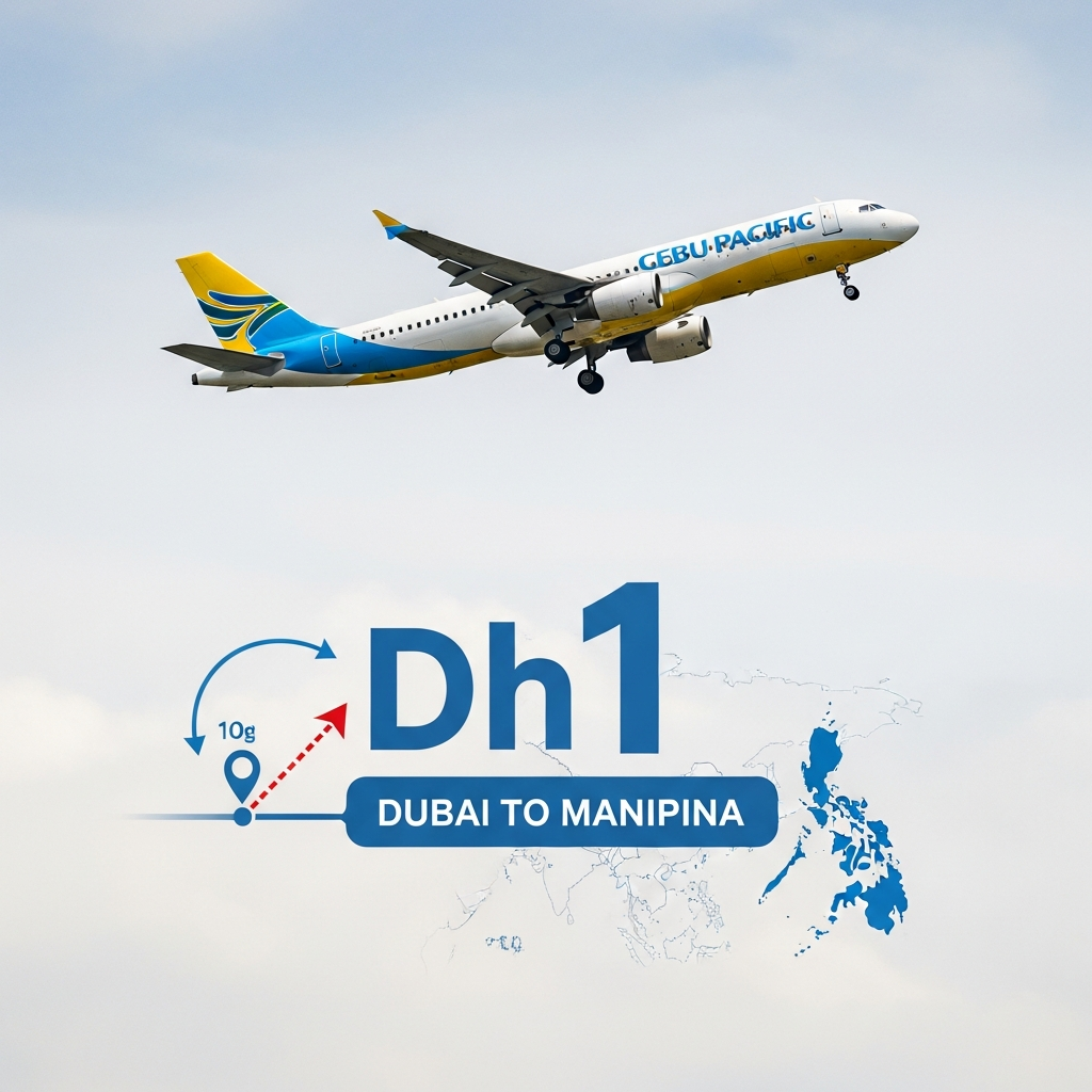 Illustration for: Cebu Pacific's Dh1 Fare from Dubai to Manila