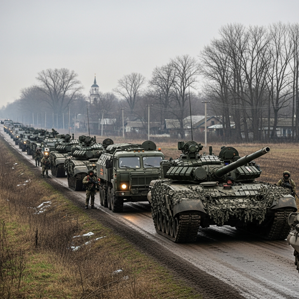 Illustration for: Russian Forces Advance in Sumy Region