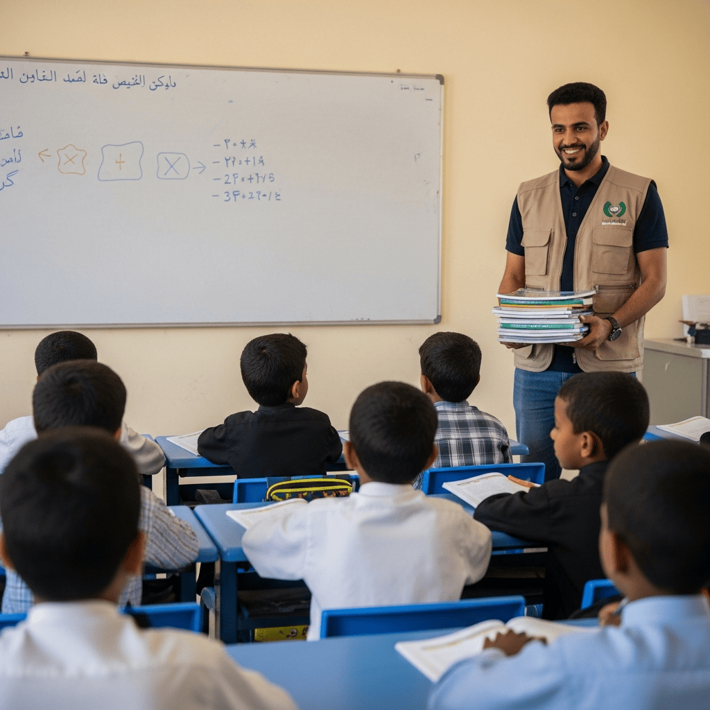 Illustration for: Saudi Support for Yemen's Education Sector