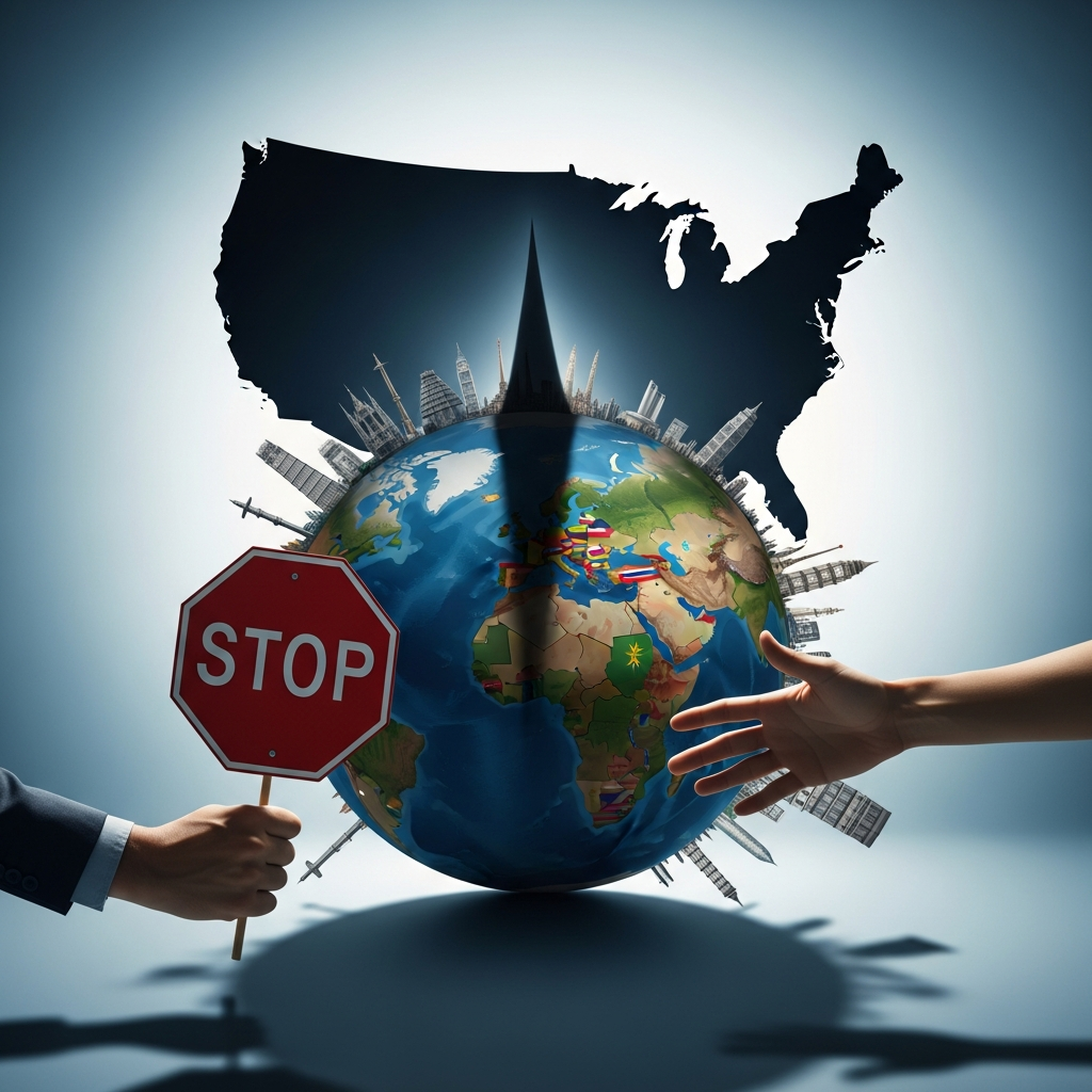 Illustration for: US Travel Ban on 19 Countries Sparks Controversy