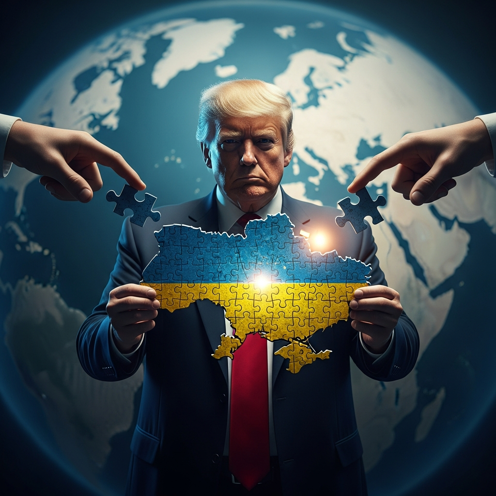 Illustration for: Trump Aims to Resolve the Ukrainian Conflict