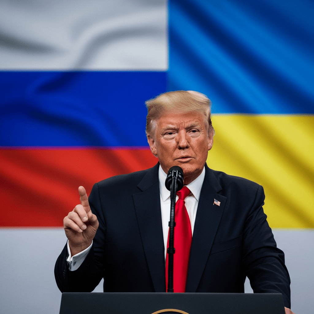 Illustration for: Trump Discusses Russia-Ukraine Progress