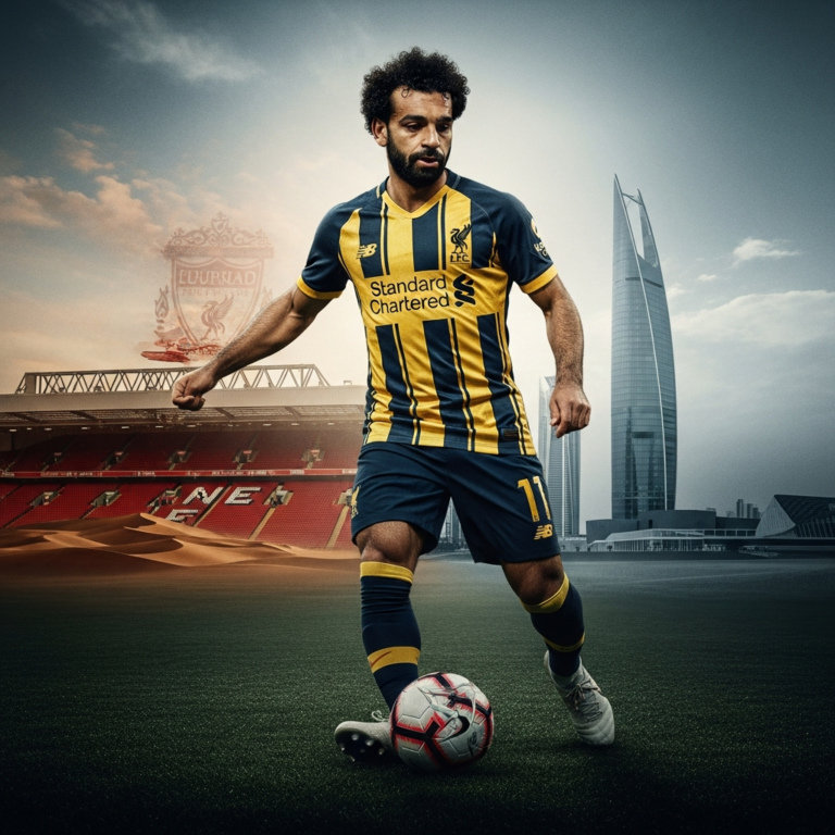 Illustration for: Mohamed Salah's Potential Move to Saudi Al-Ittihad