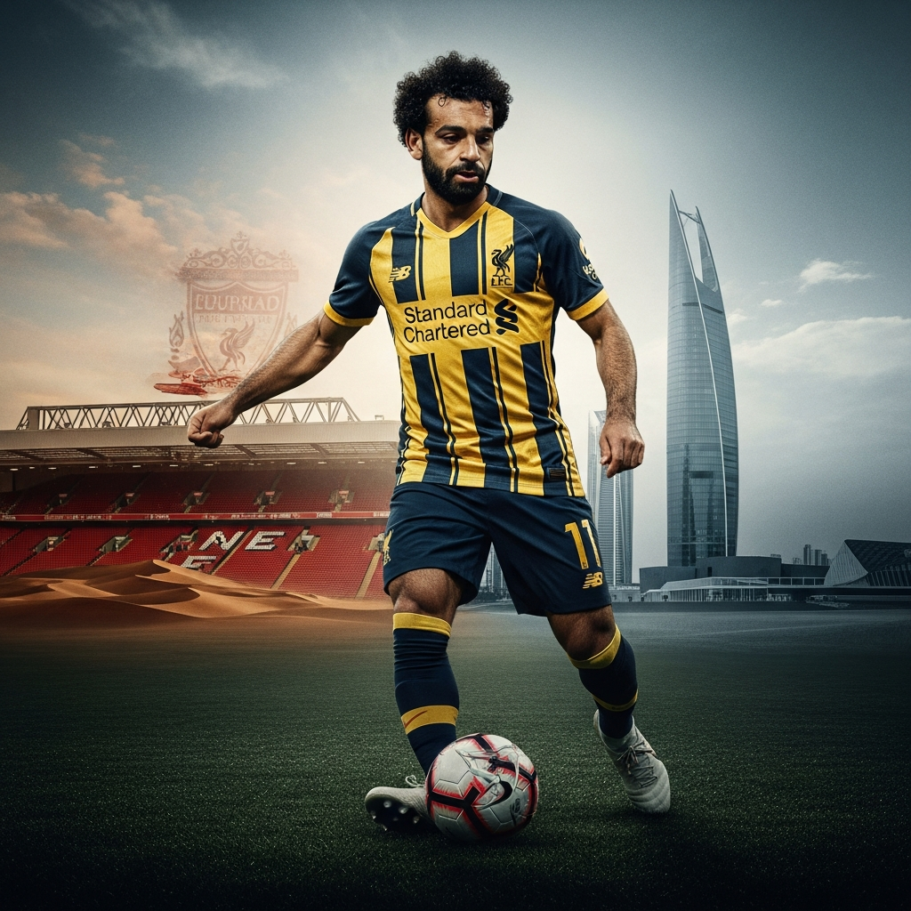 Illustration for: Mohamed Salah's Potential Move to Saudi Al-Ittihad