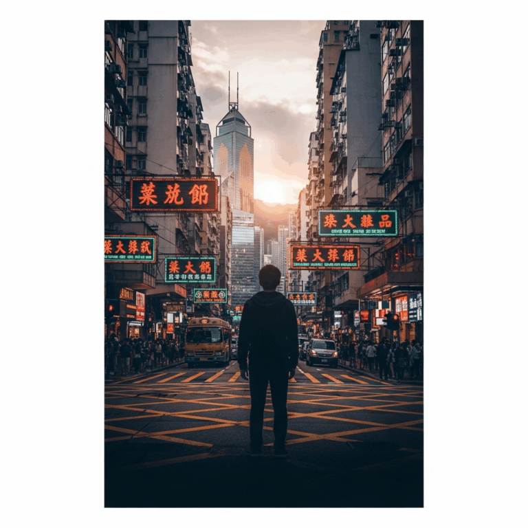 Illustration for: Hong Kong Fire: A Tale of Survival and Hope