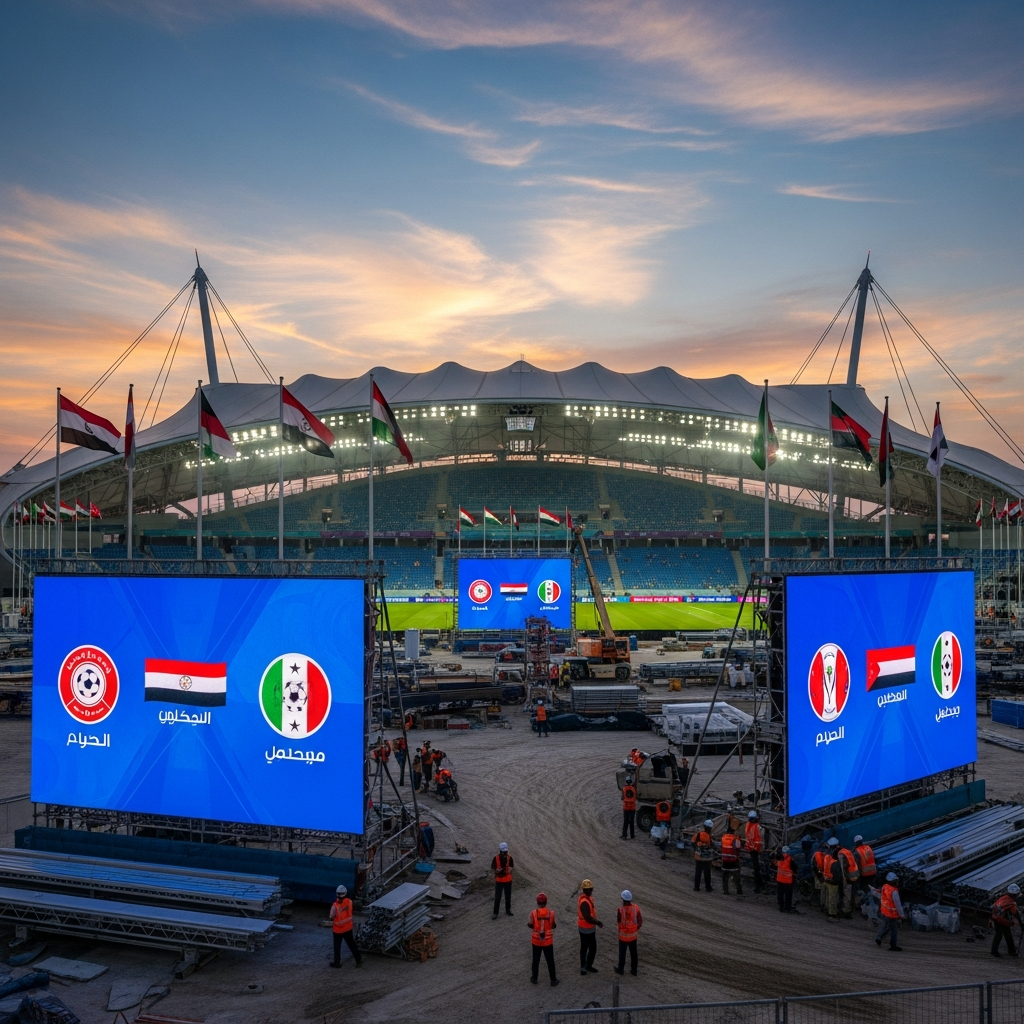Illustration for: Qatar Prepares for Exciting Arab Cup Competition