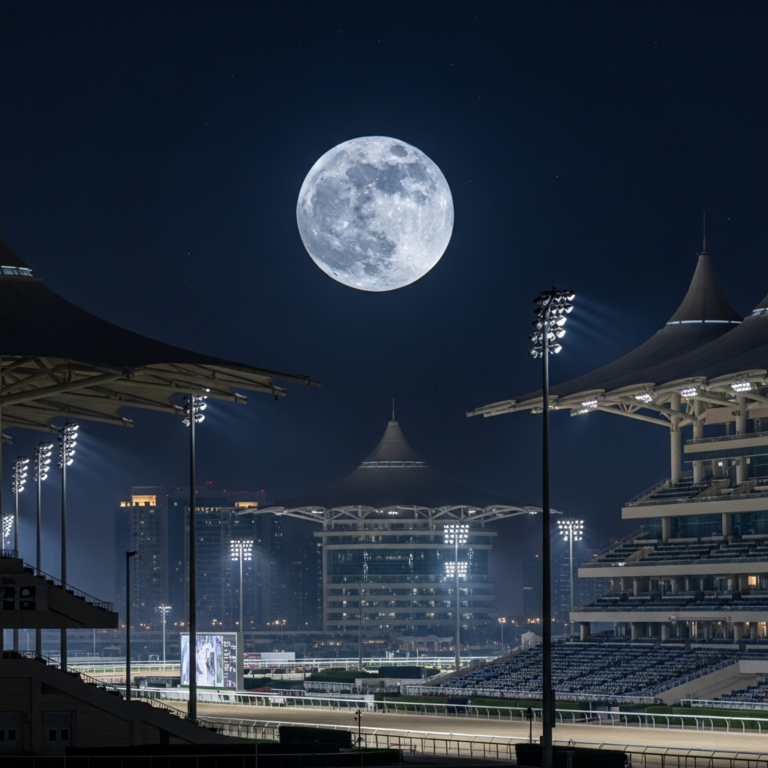 Illustration for: Don't Miss the Cold Moon at Meydan Racecourse
