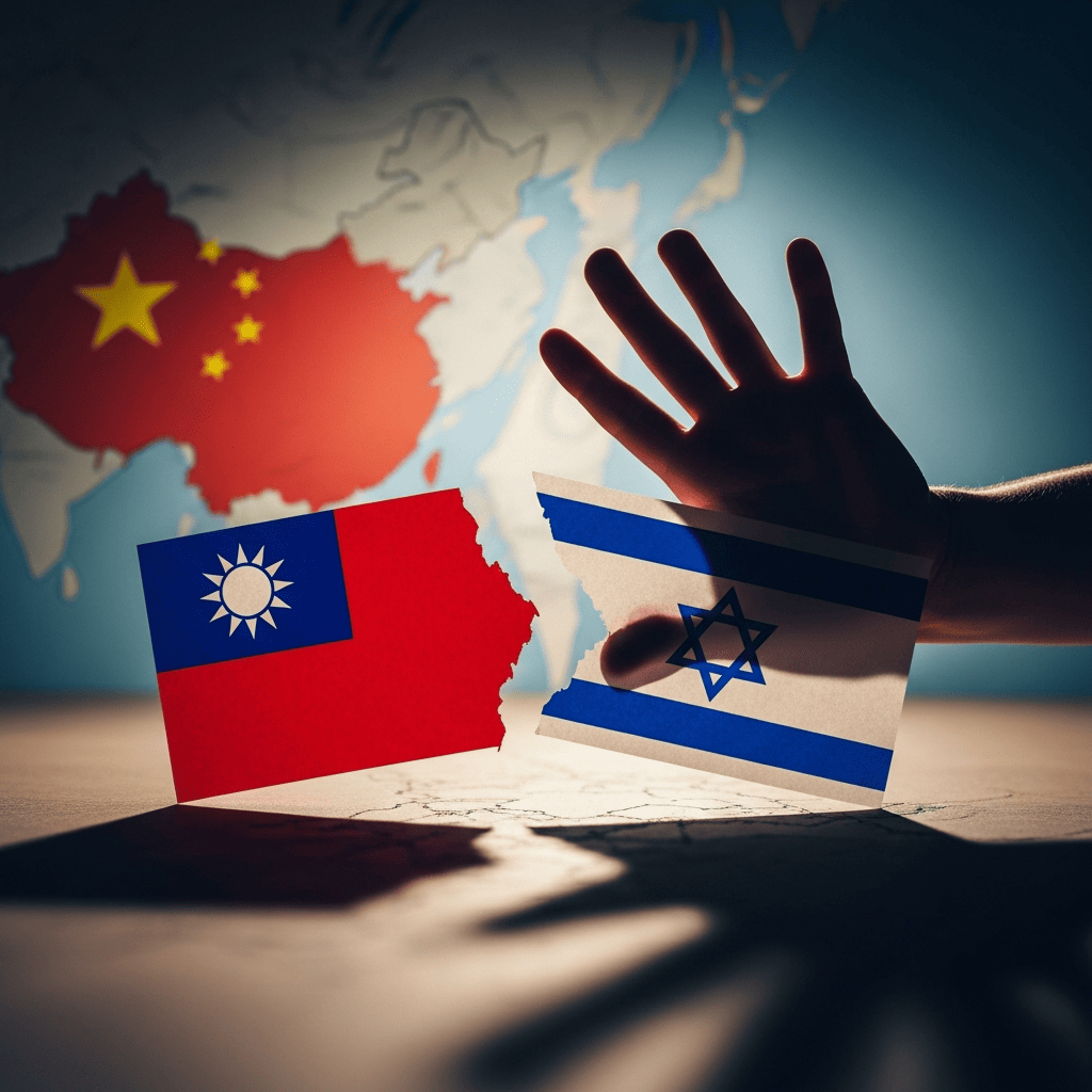 Illustration for: China Opposes Taiwan-Israel Exchanges
