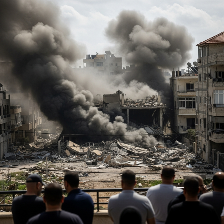Illustration for: Israeli Strikes Target Hezbollah in Lebanon