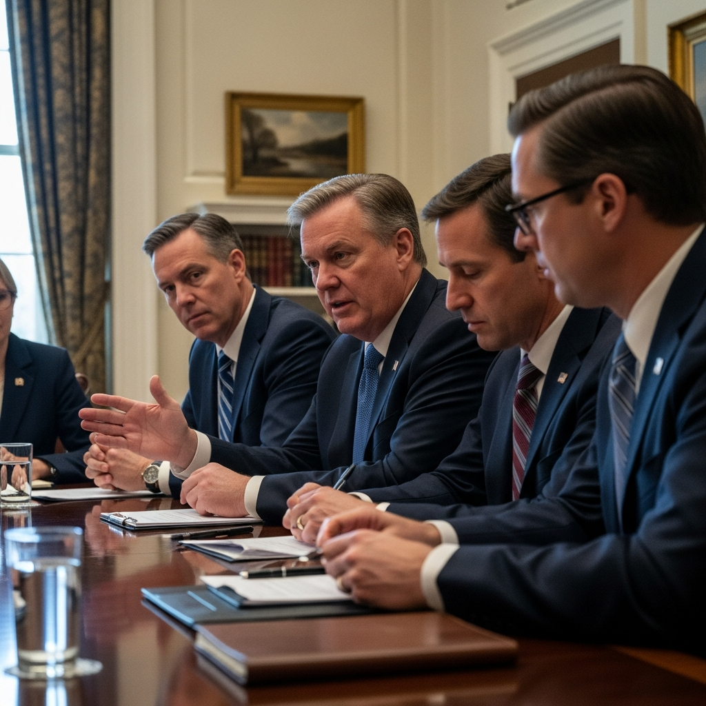 Illustration for: Trump's Advisors Discuss Economic Advisor Appointment