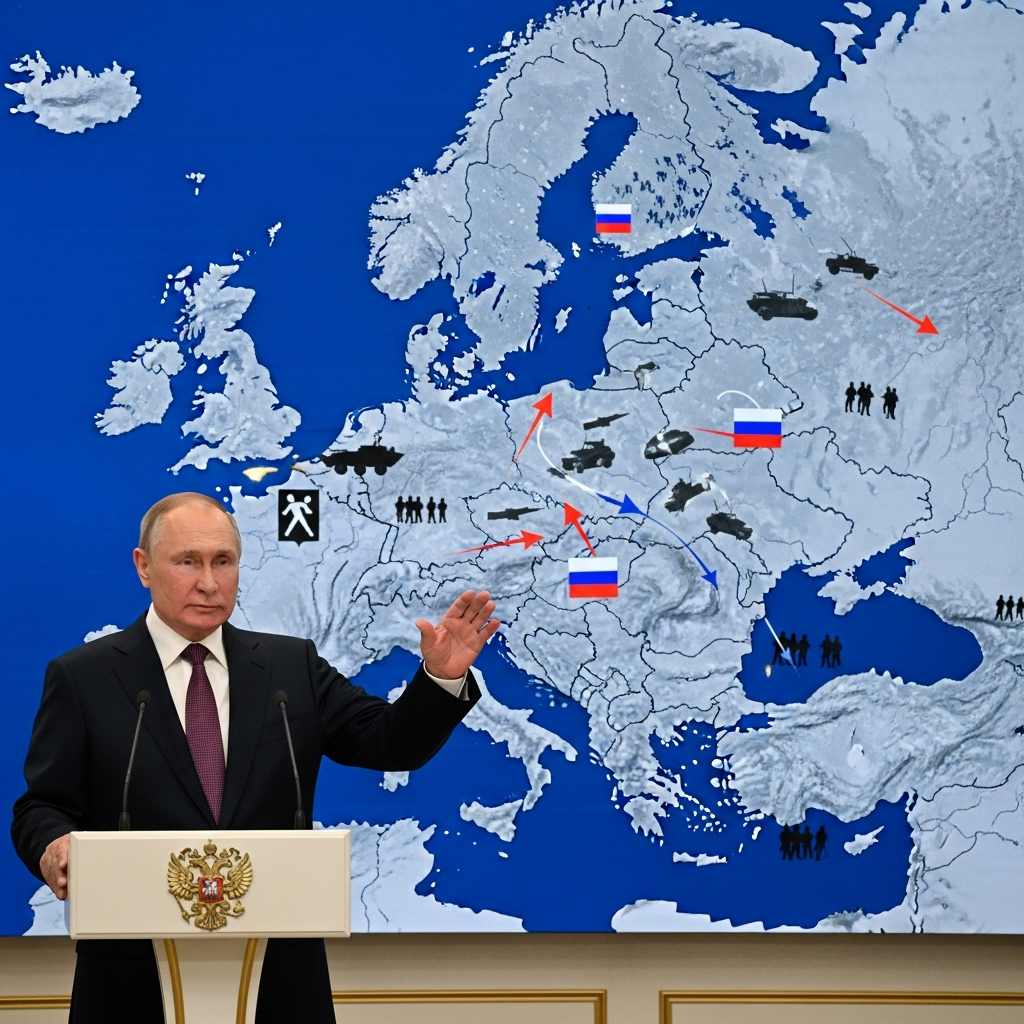 Illustration for: Putin Reports Russian Military Advancements