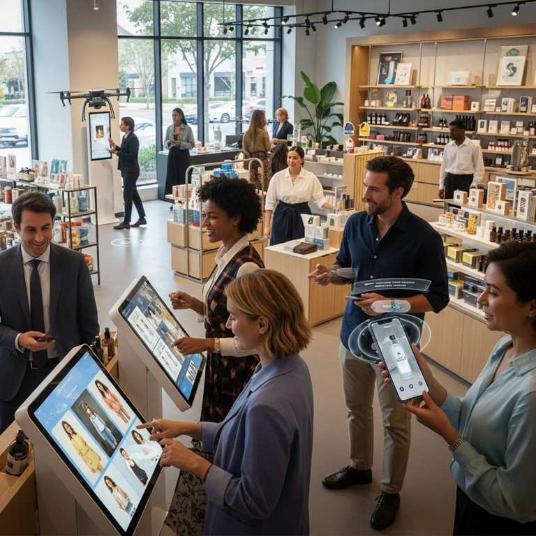 Illustration for: Future of Physical Retail: Evolution, Not Extinction
