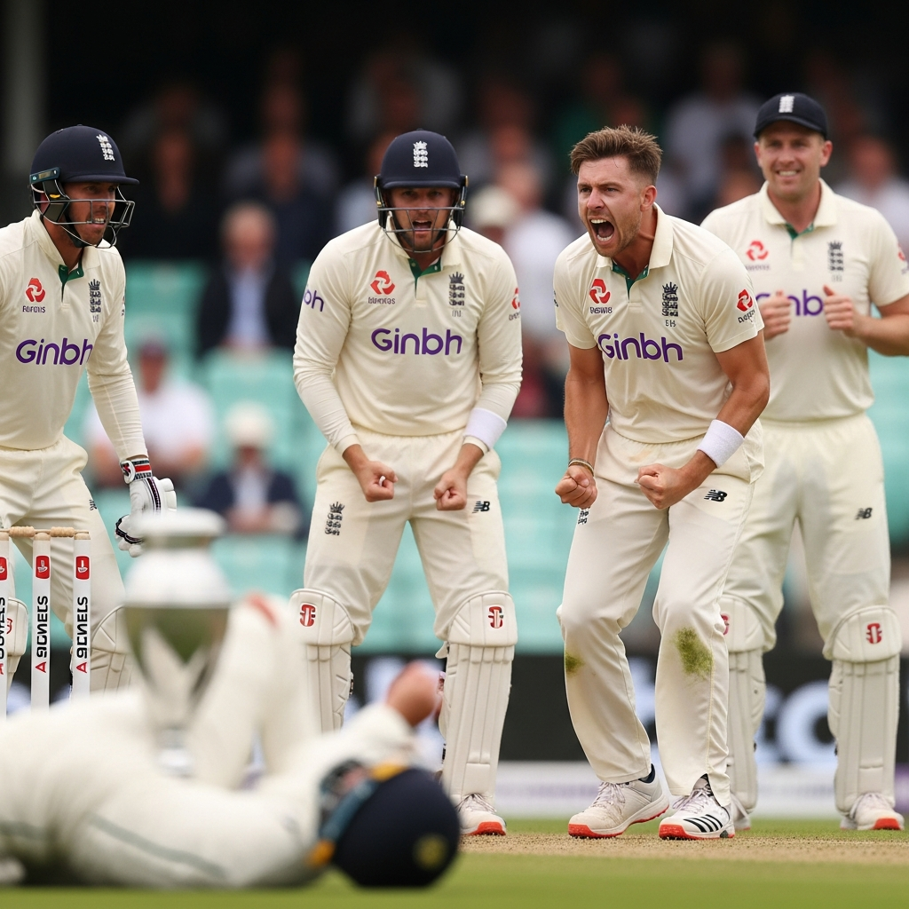 Illustration for: England Plans Aggressive Strategy for Second Ashes Test
