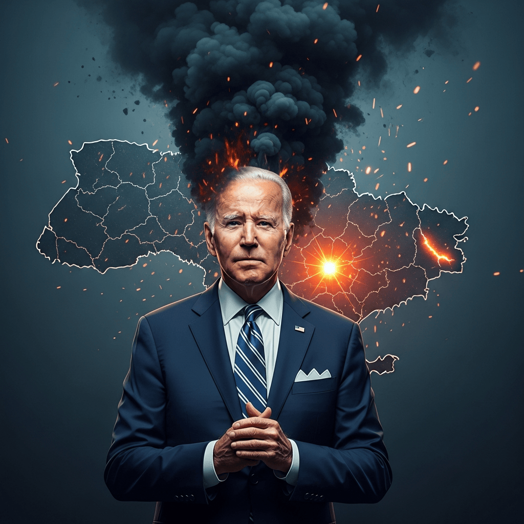 Illustration for: Biden's Role in Ukraine Crisis Ignition