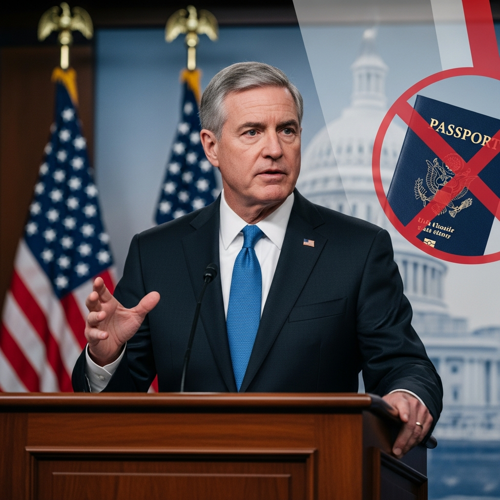 Illustration for: Senator Proposes End to Dual Citizenship in US