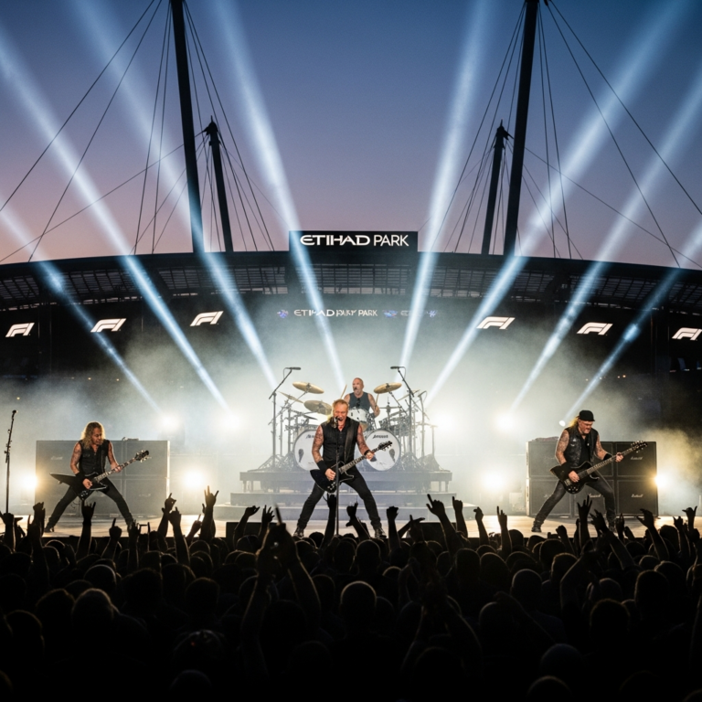 Illustration for: Metallica Rocks Etihad Park at F1 Concert