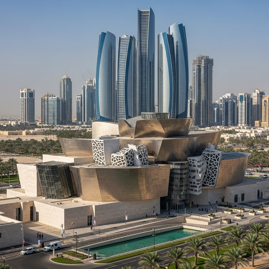 Illustration for: Frank Gehry's Legacy in Abu Dhabi
