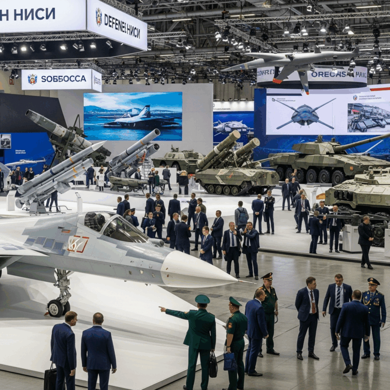 Illustration for: Russia Showcases Defense Tech at Major Exhibition