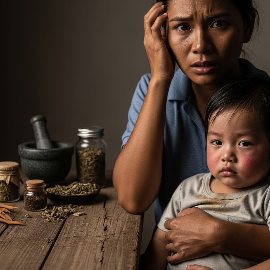 Illustration for: Rise in Child Poisoning from Traditional Remedies