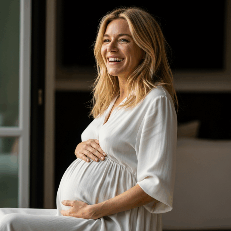 Illustration for: Sienna Miller's Joyful Pregnancy Reveal
