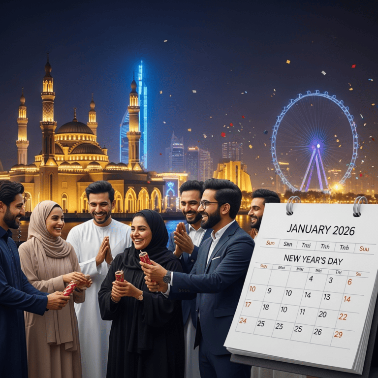 Illustration for: Sharjah Declares New Year Public Holiday 2026