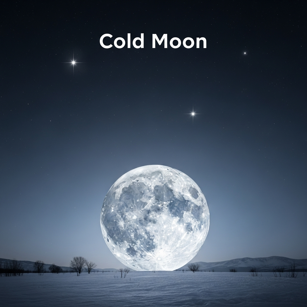 Illustration for: Cold Moon: A Unique Celestial Event