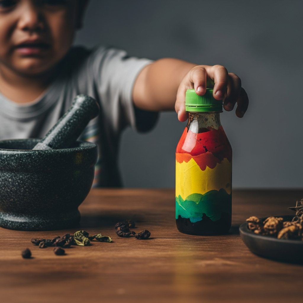 Illustration for: Rising Child Poisoning Cases from Traditional Mixtures