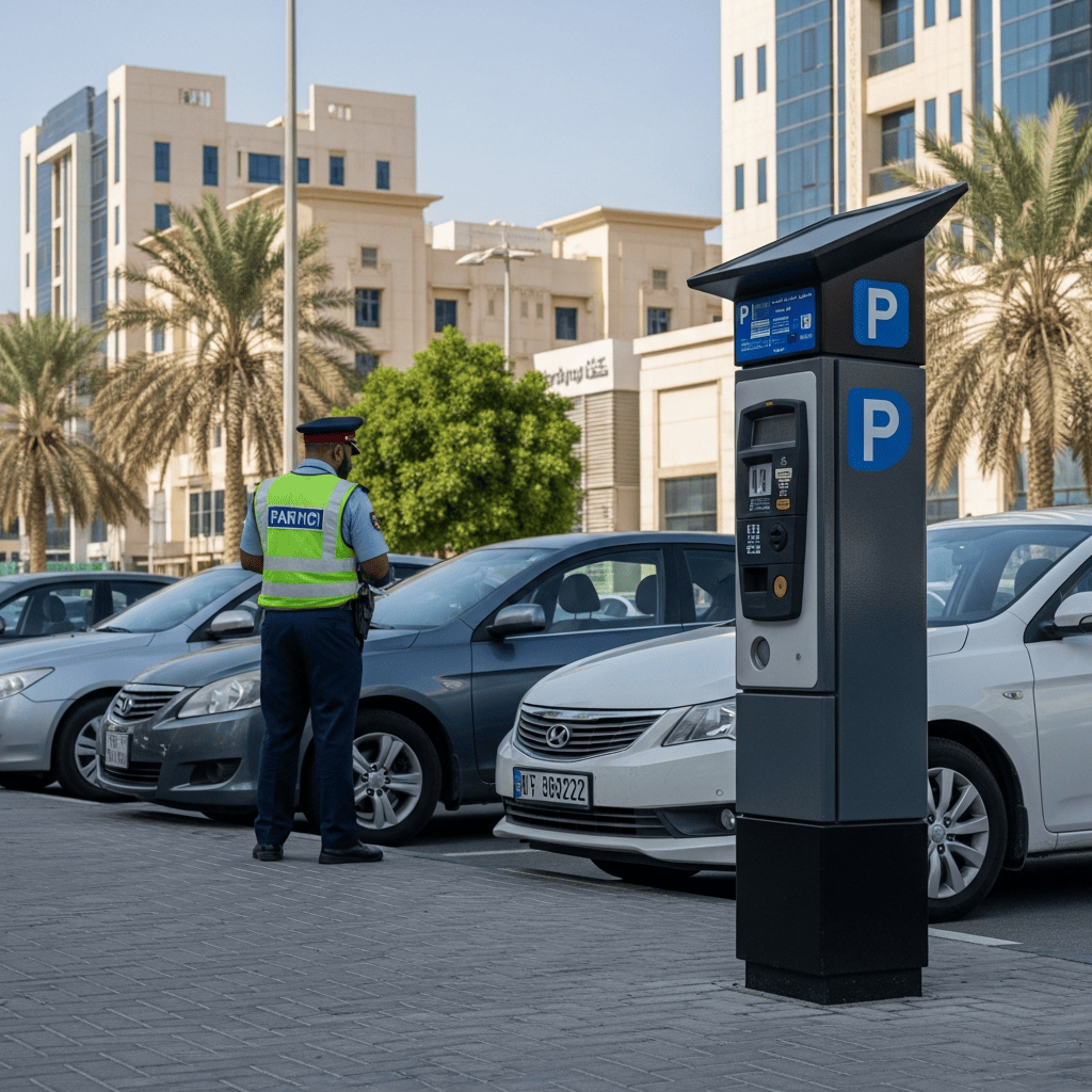 Illustration for: Parking Regulation Starts in Mohamed Bin Zayed City