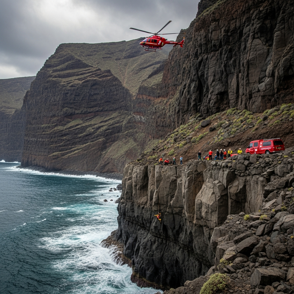 Illustration for: Tragic Incident at Los Gigantes Cliffs